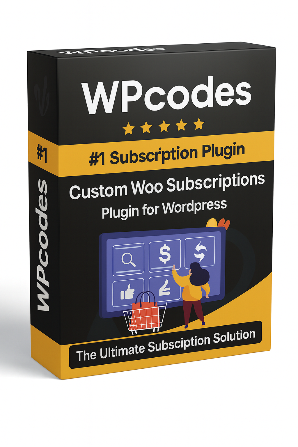 Woo Custom Subscriptions- Instant Digital Download 5 Websites (Plugin Only)