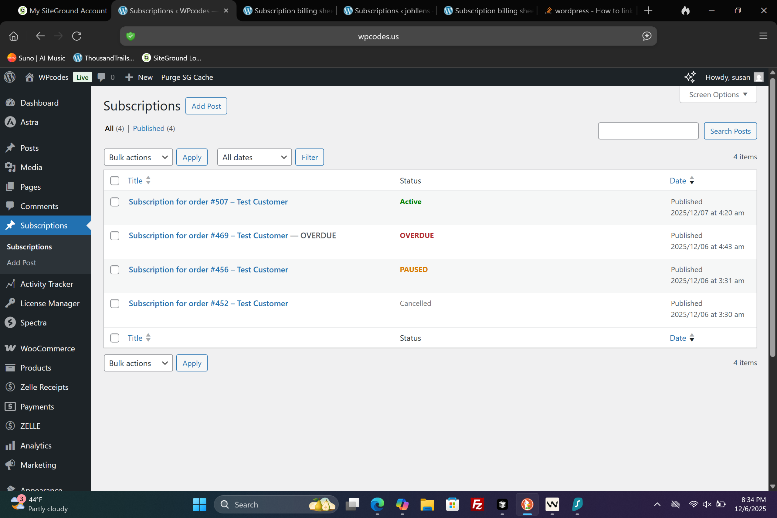 Woo Custom Subscriptions- Instant Digital Download 5 Websites (Plugin Only) - Image 3